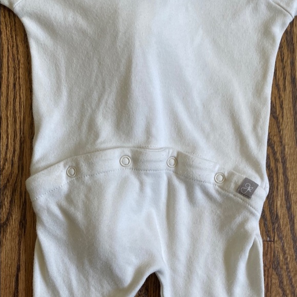 Cream Goumi viscose made from bamboo and organic cotton sleep&play footie, 3-6M - Picture 11 of 16